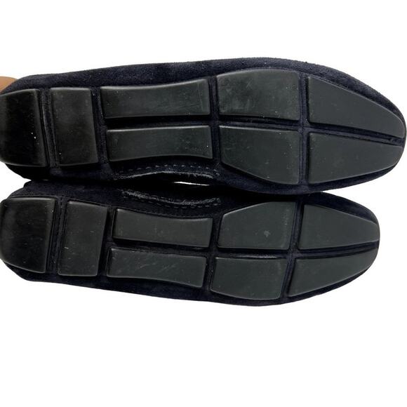 Prada Made in Italy Driving Slip On Loafers 5870 40 Horseshoe Black Flats Women' - Picture 8 of 10